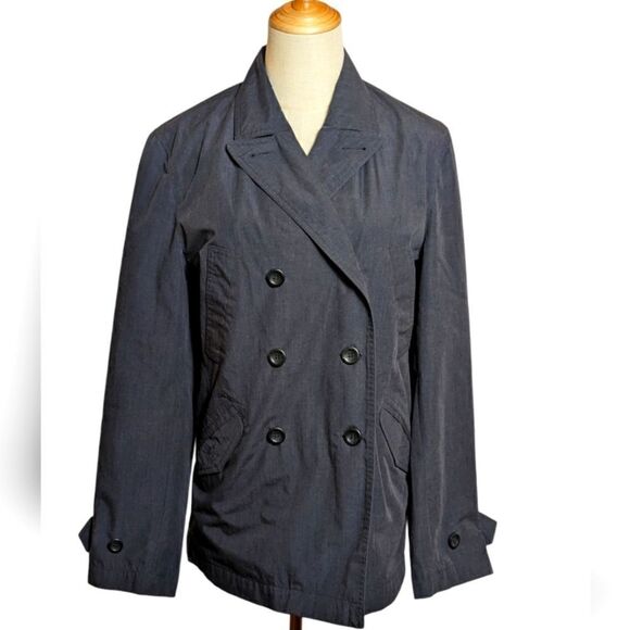 Armani Jeans Vintage Blue Gray Double Breasted Jacket - Picture 1 of 9